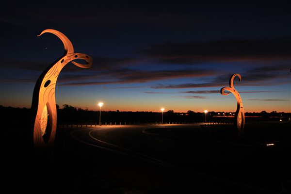 Yagan Memorial Park, Jenny Dawson, Peter Farmer, Sandra Hill, Kylie Ricks, 2010. Image: Norman Disney Young Yagan Memorial Park, Jenny Dawson, Peter Farmer, Sandra Hill, Kylie Ricks, 2010. Image: Norman Disney Young