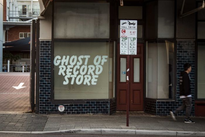 Chris Cobilis, Ghost of Record Store, Installation, 2016. Photographer: Artsource