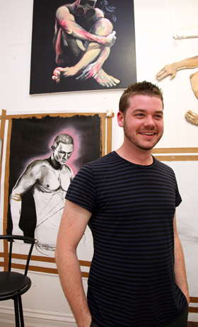 Dan Gladden in his studio at Artsource Fremantle. Image: Christophe Canato. Dan-Gladden_Freo-6-(1).jpg
