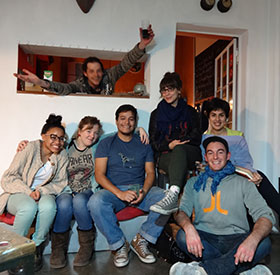 Sebastian Befumo with friends at Residencia Corazón, 2014. Image courtes of artist Sebastian Befumo with friends at Residencia Corazón, 2014. Image courtes of artist