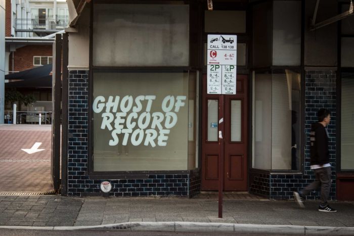 Chris Cobilis, Ghost of Record Store, Installation, 2016. Photographer: Artsource Chris Cobilis, Ghost of Record Store, Installation, 2016. Photographer: Artsource