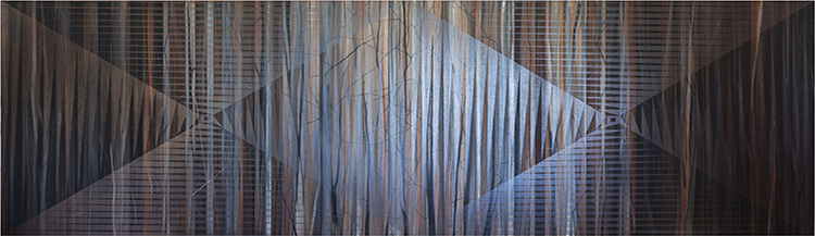 Monique Tippett, Autumn Burn, 2015. Silky Oak, inks and lacquer on board, 120 x 330cm. Image courtesy of the artist. Monique Tippett, Autumn Burn, 2015. Silky Oak, inks and lacquer on board, 120 x 330cm. Image courtesy of the artist.