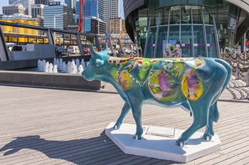 Audrey and Arif Satar, Amilita, 2016. CowParade PERTH. Photographer: Christophe Canato. Image courtesy of City of Perth, Perth Public Art Foundation and Artsource. Audrey and Arif Satar, Amilita, 2016. CowParade PERTH. Photographer: Christophe Canato. Image courtesy of City of Perth, Perth Public Art Foundation and Artsource.